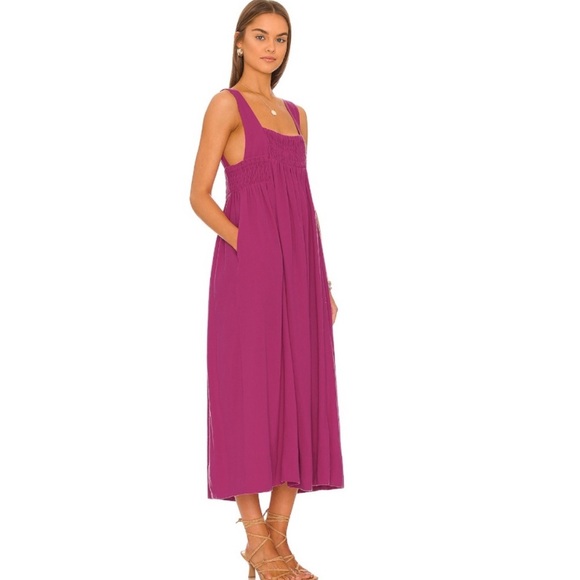 FREE PEOPLE Free Est Delphine Midi Dress, SIZE LARGE 0939 - Picture 4 of 10
